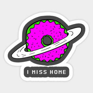 Planet donut Sticker